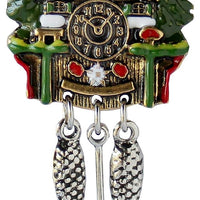 Hat Pin: Colorful Cuckoo Clock