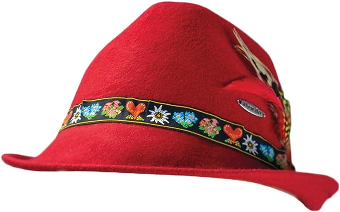 Hat: Alpine Red Wool Large