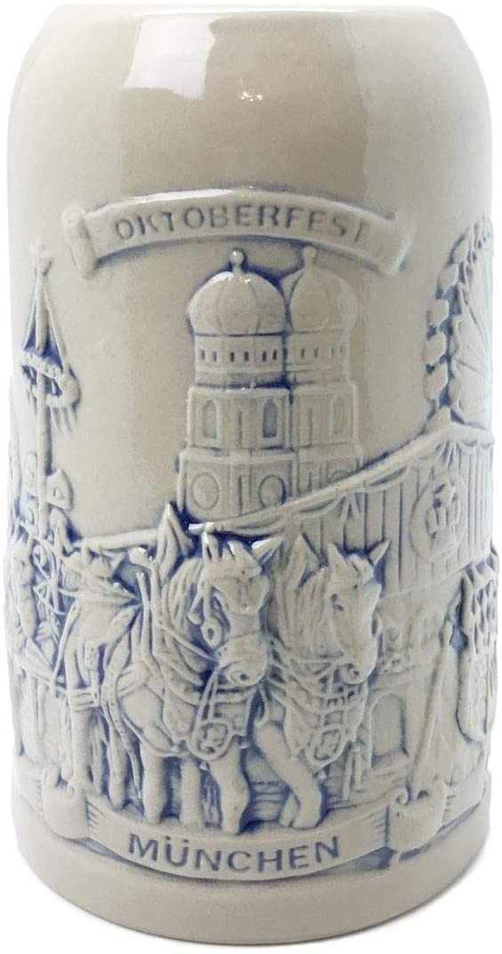 Stein: Munich Oktoberfest Scene No Lid