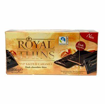 Royal Thins: Salted Caramel Dark Chocolate