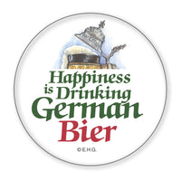 Button Pin: Happiness is Drinking German Bier