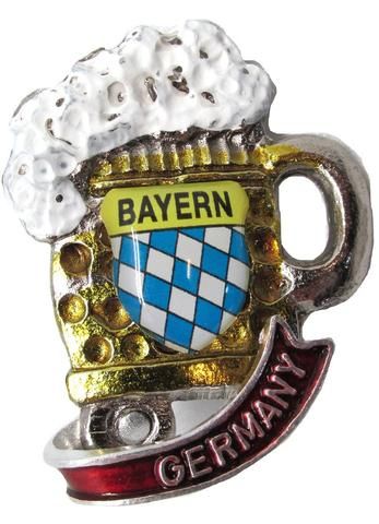 Hat Pin: Deluxe Beer Mug, Germany Banner